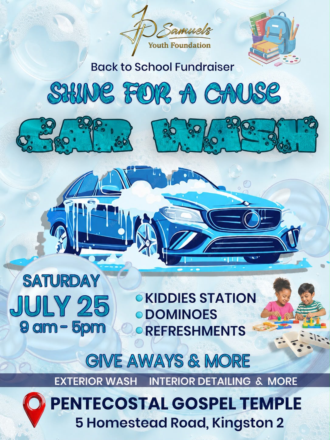 Back To School Fundraiser flyer